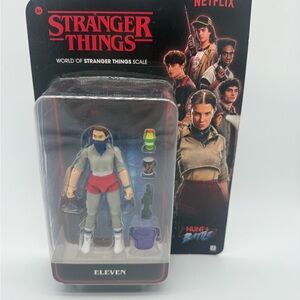 Jazwares Stranger Things Netflix Eleven Hunt & Battle 4 in Action Figure New 11